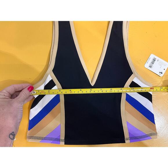 NWT FP Movement Womens Never Better Colorblock Cropped Tank Top Black Size XS - Picture 7 of 8